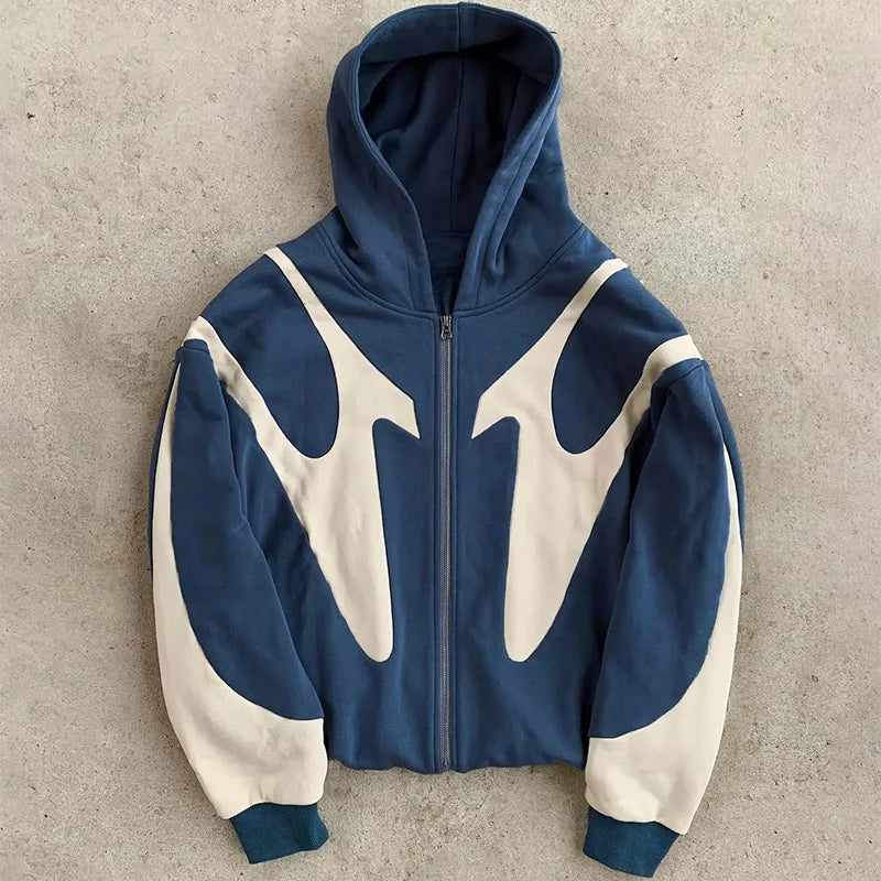 Y2K Graphic Zip Hoodie