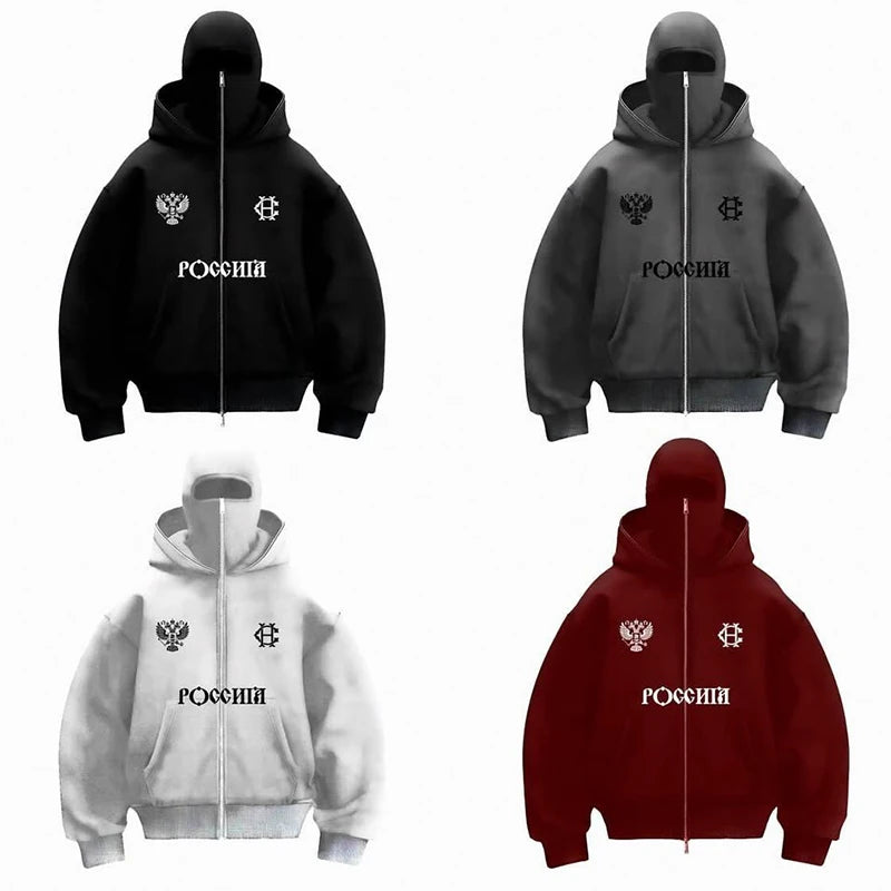 Russian Zip Up Hoodie