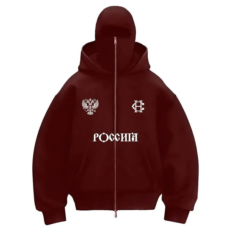 Russian Zip Up Hoodie