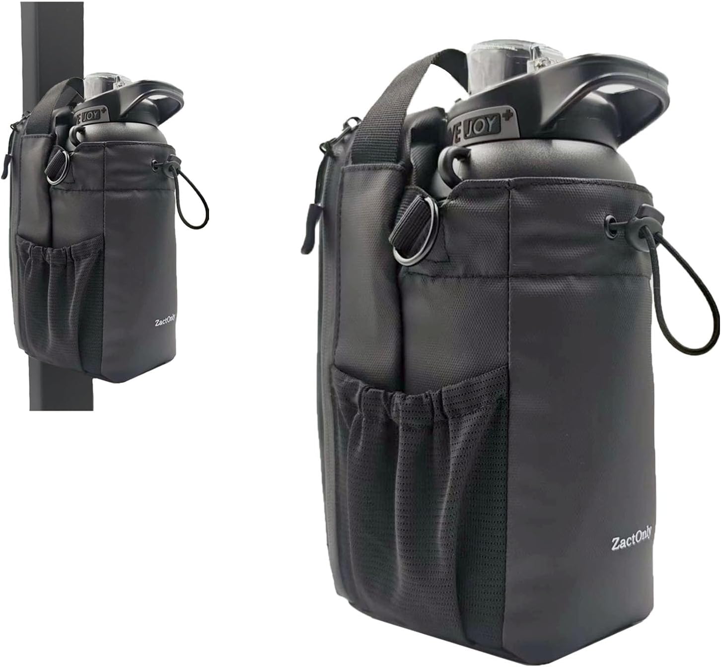 Magnetic Sport Bag for Men and Women Sling Gym Bag Travel Work with Water Bottle Holder, Phone Pockets Magnetic Attachment 46Oz