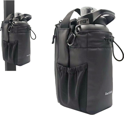 Magnetic Sport Bag for Men and Women Sling Gym Bag Travel Work with Water Bottle Holder, Phone Pockets Magnetic Attachment 46Oz