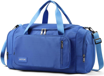 Gym Bags for Men & Women - Spacious Duffle Bag with Shoe Compartment & Wet Pocket, Carry on Weekender Bag Portable Sports Duffel Bag for Workout, Fitness, Travel, Black, 20.5" X 11.0" X 10.6"