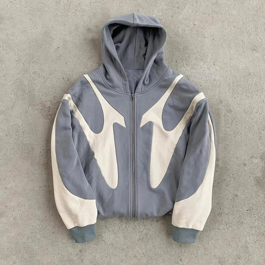 Y2K Graphic Zip Hoodie